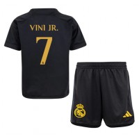Real Madrid Vinicius Junior #7 Tretí Detský futbalový dres 2023-24 Krátky Rukáv (+ trenírky)